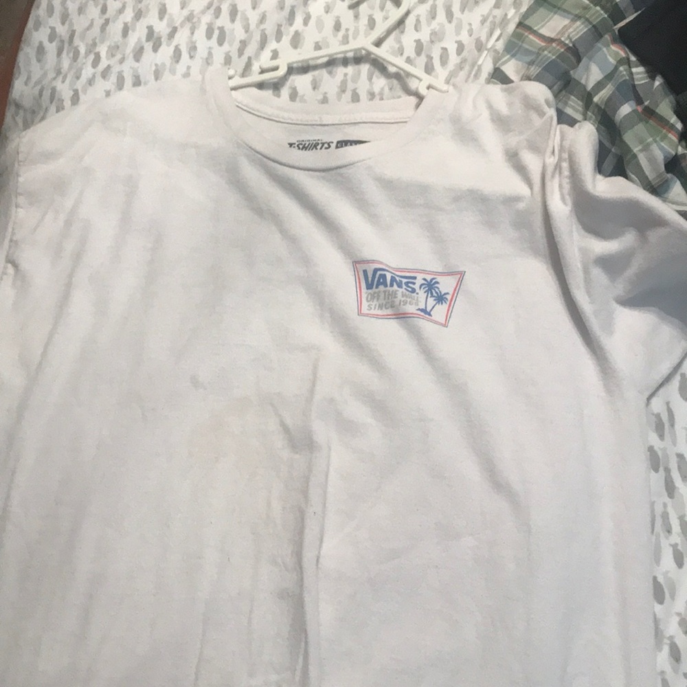 Men’s vans white tee